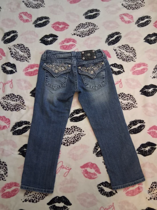 MISS ME cheetah print jeans - Picture 2 of 6